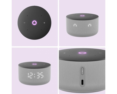 Акустическая система Yandex Яндекс станция Мини 3 с Алисей на YaGPT, Cерый