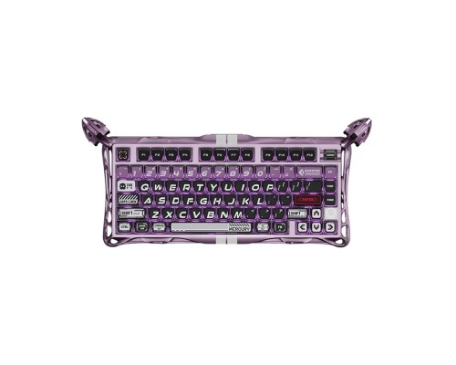 Проводная игровая магнитная клавиатура GravaStar Mercury V75 Pro, Iron Purple