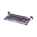 Проводная игровая магнитная клавиатура GravaStar Mercury V75 Pro, Iron Purple