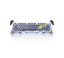 Беспроводная игровая клавиатура GravaStar Mercury K1 Pro, Interstellar Silver