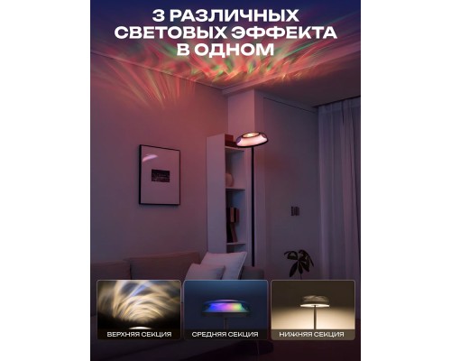 Торшер умный Govee H60B0 Uplighter Floor Lamp RGBIC WI FI Bluetooth Черный