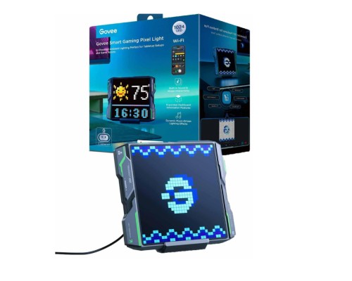 Пиксельный экран Govee H8630 LED Gaming Pixel Light 32x32 Pixels, RGBIC, WI-FI/Bluetooth, Серый