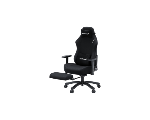 Игровое кресло AndaSeat Luna Size L, Льняная ткань, 1D-подлокотники, Черный, AD18T-44-B-F