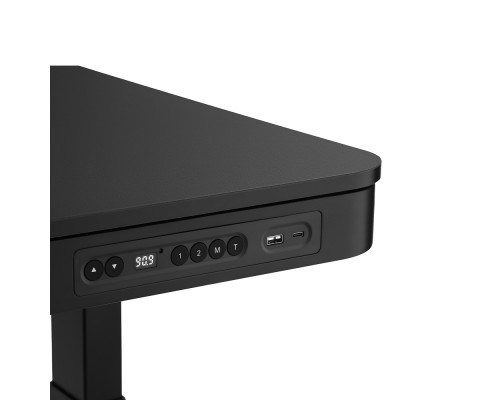 Компьютерный стол 2E СЕ218B-MOTORIZED, 118 см, Выдвижной ящик, USB-A/USB-C