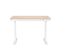 Компьютерный стол 2E СЕ218D-MOTORIZED, 118 см, Выдвижной ящик, USB-A/USB-C, Бежевый