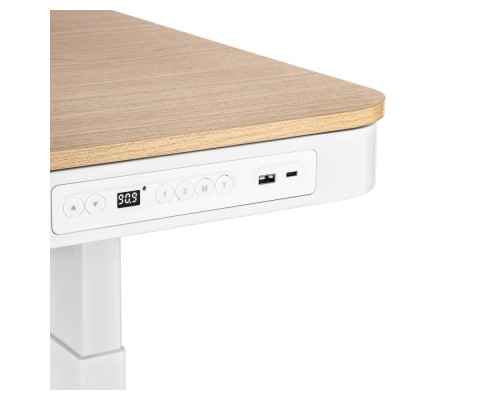  Стол компьютерный 2E СЕ218D-MOTORIZED, Бежевый