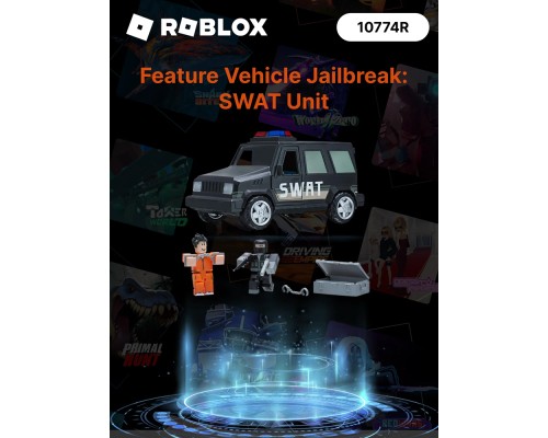Игровая коллекционная фигурка Roblox Jazwares Feature Vehicle Jailbreak SWAT Unit W4