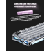 Клавиатура магнитная GravaStar Mercury V60 Pro 60keys, GravaStar Blackcore, USB-A, 8k, RGB, Chrome Silver