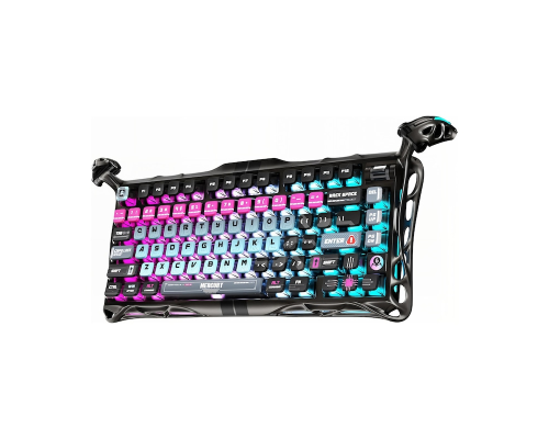 Клавиатура магнитная GravaStar Mercury V75 Pro 80keys, GravaStar x Gateron Jade Gaming, USB-A, 8k, RGB, Cyberpunk