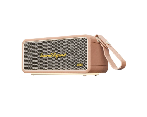 Портативная акустическая система 2E SoundLegend 80Вт, BT 5.3, TWS, FLAC, MP3, WAV, EQ, Power Bank, IPX6, RGB, Коричневый