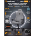 Игровое кресло Anda Seat Novis, с подлокотником, наклон спинки, экокожа, 120 кг, cерый