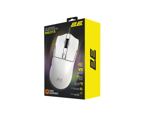 Игровая мышь 2E GAMING MG315, USB-A, до 12 400 DPI,  50 г