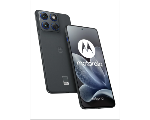 Смартфон Motorola Edge 70, 12/512 ГБ, 6.67", Super HD pOLED 120 Гц, 4800 mAh, 50 MP, Ultra Slim 5.9mm & IP69, GadgetGrey + Buds Bass в комплекте
