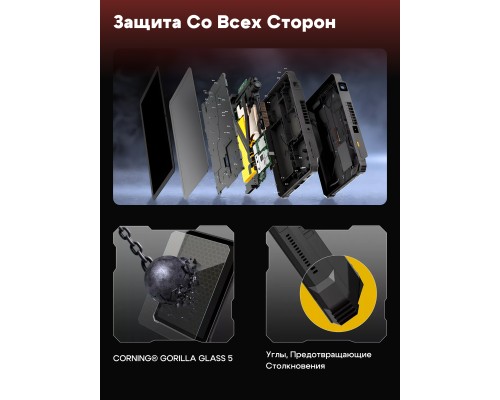 Планшет Blackview Tab Active 12 Pro, 16 ГБ/1 ТБ, 11", IPS 120 Гц, 30000 mAh, 5G, Black + Смарт-часы Blackview R7 Pro 46mm в подарок