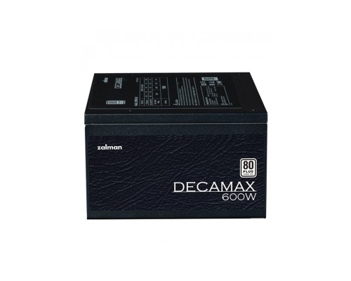 Блок питания Zalman Decamax, 600W, переключающий трансформатор, стандарт-ATX, ZM600-LX3