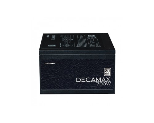 Блок питания Zalman Decamax (700W) 85%, 80 Plus, 120мм, 1xMB 24pin(20+4), 1xCPU 8(4+4)+4pin, 3xMolex, 6xSATA, 4xPCIe 8pin(6+2),ZM700-LX3
