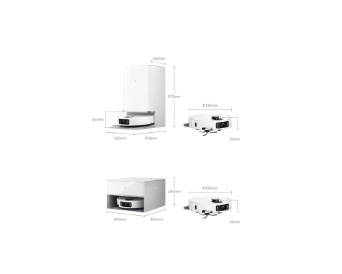 Робот-пылесос Xiaomi Robot Vacuum 5 Pro (EU), 23000 Па, Станция самоочистки, White (BHR07WFEU)