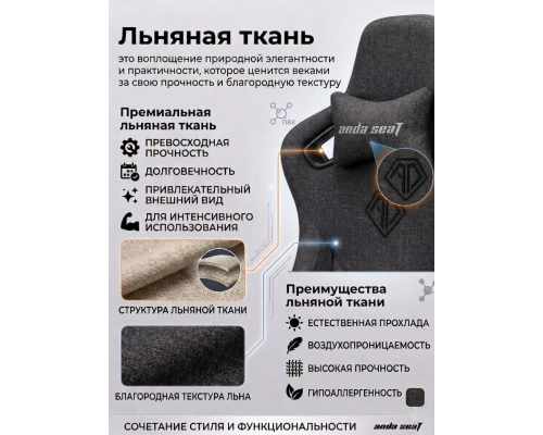Игровое компьютерное кресло Anda Seat Kaiser3E, 4D-Armrests