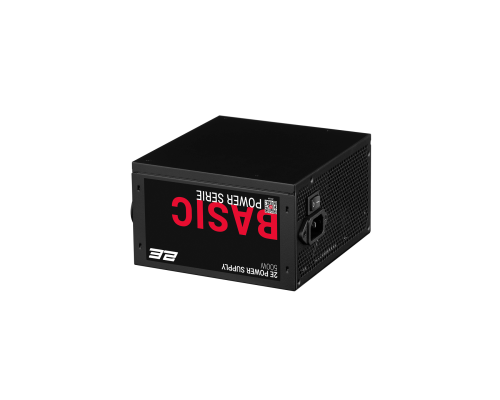 Блок питания 2E Basic Power (500W), >80%, 120мм, 1xMB 24pin(20+4), 1xCPU 8pin(4+4), 3xMolex, 4xSATA, 2xPCIe 8pin(6+2)