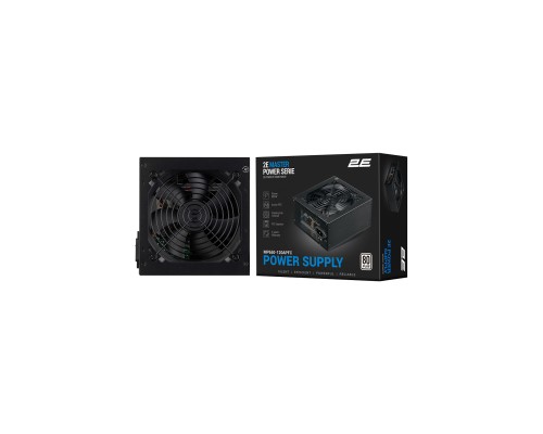 Блок питания 2E Master Power (650W), >80%, 80+ White, 120мм, 1xMB 24pin(20+4), 1xCPU 8pin(4+4), 3xMolex, 5xSATA, 2xPCIe 8pin(6+2)