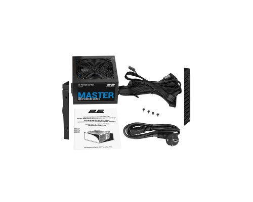 Блок питания 2E Master Power (750W), >80%, 80+ White, 120мм, 1xMB 24pin(20+4), 1xCPU 8pin(4+4), 3xMolex, 5xSATA, 4xPCIe 8pin(6+2)