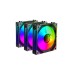 Комплект вентиляторов 2E GAMING Air Cool Magic Mirror (3x120mm) ARGB, PWM, Black