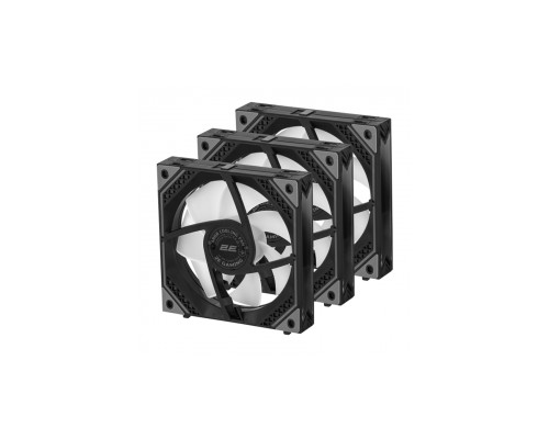 Комплект вентиляторов 2E GAMING Air Cool Magic Mirror (3x120mm) ARGB, PWM, Black