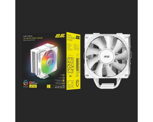 Процессорный кулер 2E GAMING Air Cool ACN120W-ARGB White (TDP 180W)