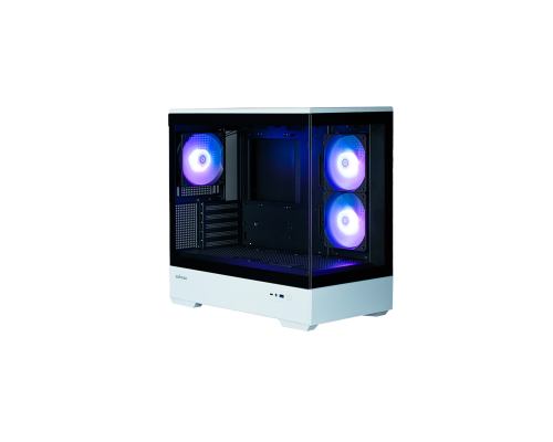 Корпус Zalman P30 Black/White, Mini Tower, mATX, 3x120mm ARGB, USB Type-C