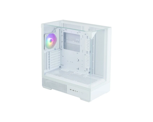Корпус Zalman P40 Prism White, Mid Tower, ATX, 1x120mm ARGB, USB Type-C