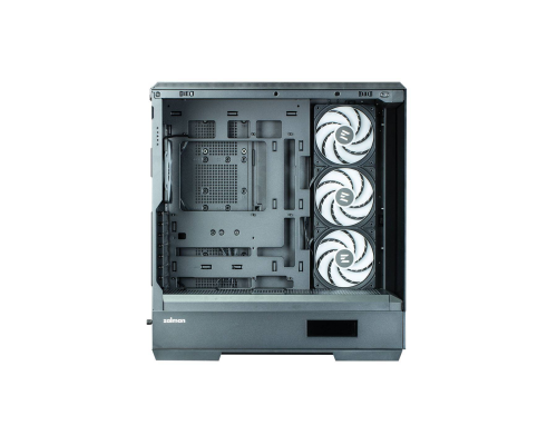 Корпус Zalman P50 DS Black, Mid Tower, ATX, 4x120mm ARGB, Digital Display