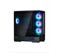 Корпус Zalman P50 DS Black, Mid Tower, ATX, 4x120mm ARGB, Digital Display