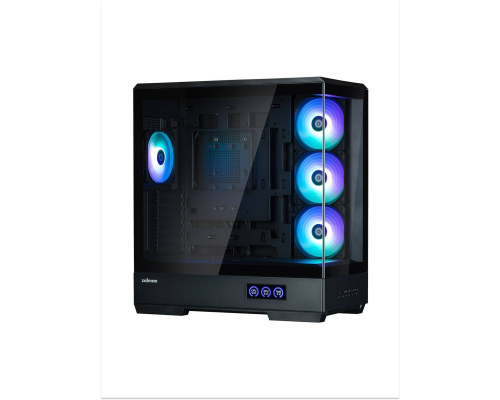 Корпус Zalman P50 DS Black, Mid Tower, ATX, 4x120mm ARGB, Digital Display