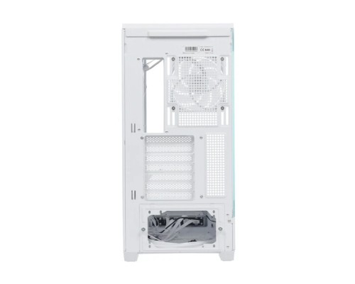Корпус Zalman P50 DS White, Mid Tower, ATX, 4x120mm ARGB, Digital Display