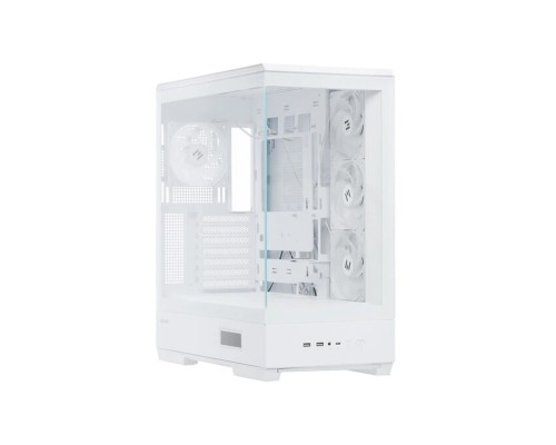 Корпус Zalman P50 DS White, Mid Tower, ATX, 4x120mm ARGB, Digital Display