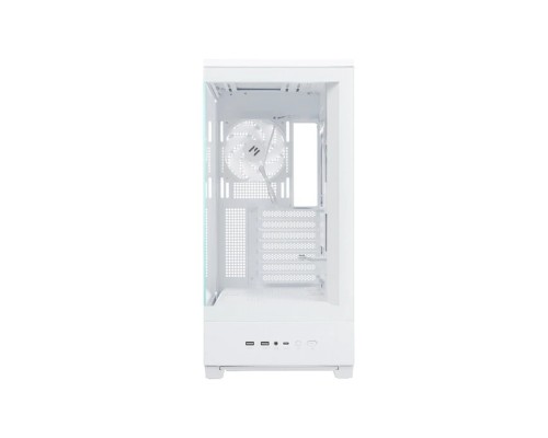 Корпус Zalman P50 DS White, Mid Tower, ATX, 4x120mm ARGB, Digital Display