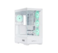 Корпус Zalman P50 DS White, Mid Tower, ATX, 4x120mm ARGB, Digital Display