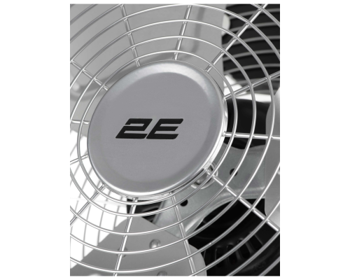 Вентилятор напольный 2E PowerWind 45C, Профессиональный, 100 Вт, 45 см, 3 скорости, Серебристый