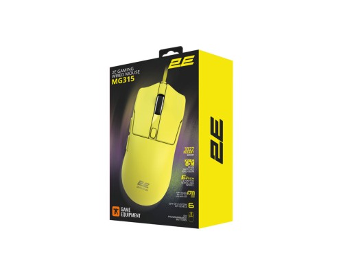 Игровая мышь 2E GAMING MG315, USB-A, до 12 400 DPI,  50 г