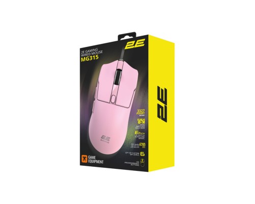 Игровая мышь 2E GAMING MG315, USB-A, до 12 400 DPI,  50 г