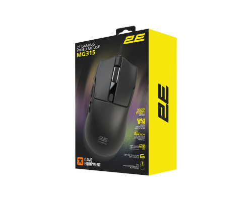 Игровая мышь 2E GAMING MG315, USB-A, до 12 400 DPI,  50 г