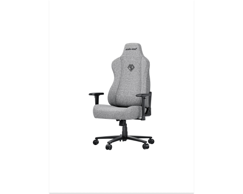 Игровое кресло AndaSeat Novis XL, Льняная ткань, 1D-подлокотники, Серый, AD23-XL-01-G-F