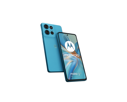 Смартфон Motorola G75 5G, 8/256 ГБ, 6.78", LCD 120 Гц, 5000 mAh, 50+8 Мп, Snapdragon 6 Gen 3 & Wireless Charging, Aqua Blue