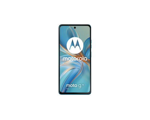 Смартфон Motorola G75 5G, 8/256 ГБ, 6.78", LCD 120 Гц, 5000 mAh, 50+8 Мп, Snapdragon 6 Gen 3 & Wireless Charging, Aqua Blue