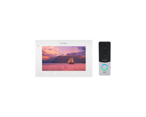 Комплект видеодомофона Slinex SM-07MTHD White + ML-20HD Silver-White (7" Touch, AHD/Full HD)