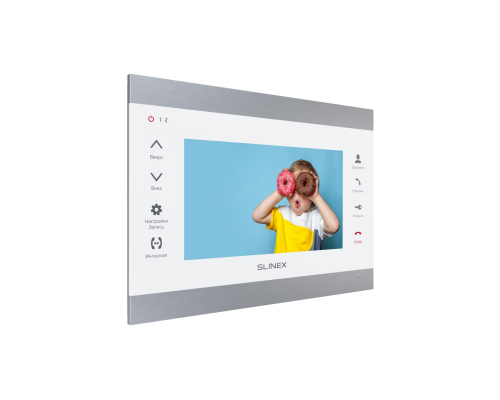 Видеодомофон Slinex SL-07M Silver White (7" TFT, Корпус из алюминия и стекла)