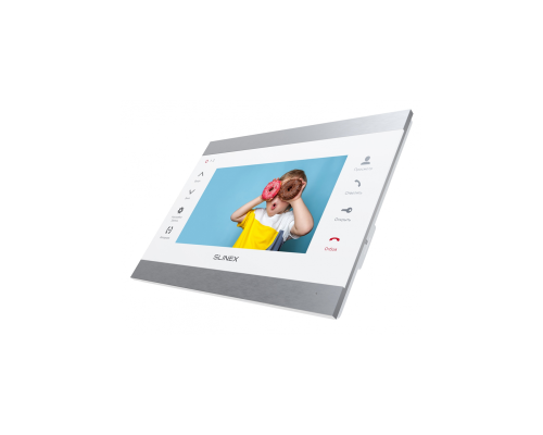 Видеодомофон Slinex SL-07M Silver White (7" TFT, Корпус из алюминия и стекла)