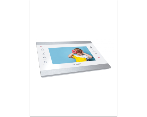 Видеодомофон Slinex SL-07M Silver White (7" TFT, Корпус из алюминия и стекла)