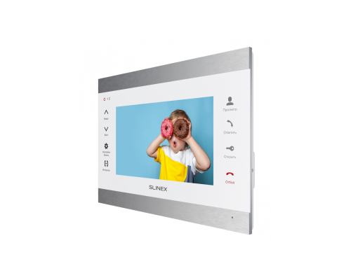 Видеодомофон Slinex SL-07M Silver White (7" TFT, Корпус из алюминия и стекла)