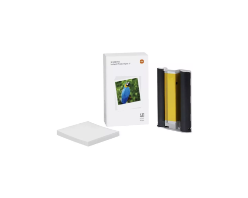 Фотобумага и картридж для принтера Xiaomi Instant Photo Paper 3" 40 листов (BHR6756GL)